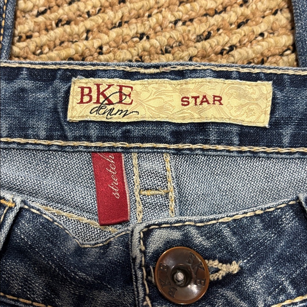 BKE Flare Wide Leg Blue Jeans - Picture 6 of 10